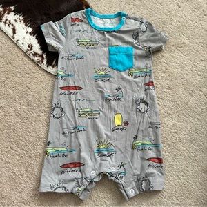 Coco moon Hawaii Surf Report Shortie Bamboo shorty Romper